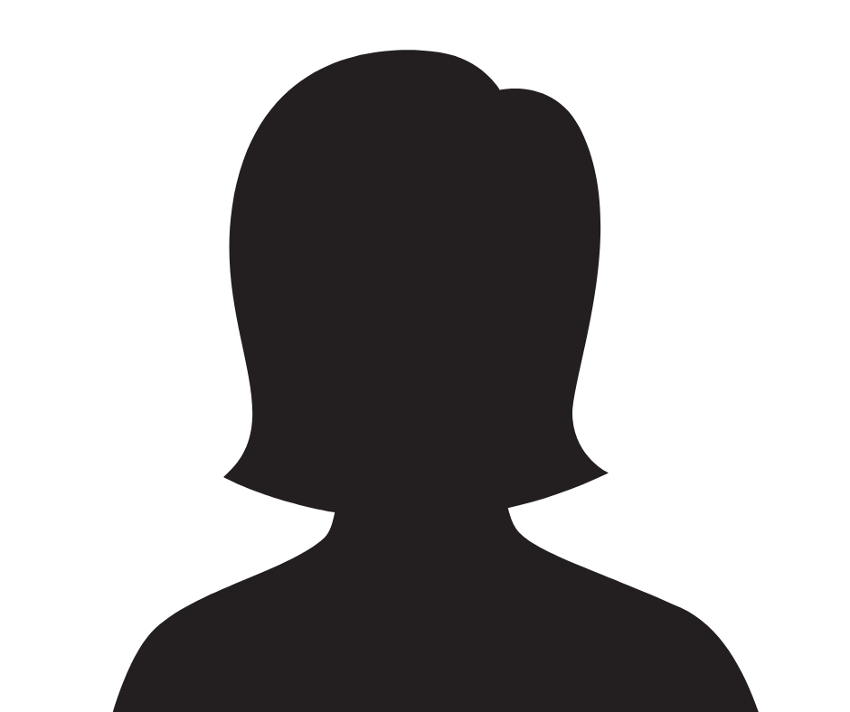 The silhouette of a ladies head