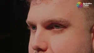 a screen shot from the film - Matthews eyes