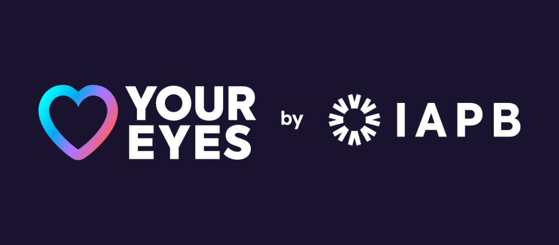 Love you eyes logo and International Agency for the Prevention of Blindness (IAPB) logo