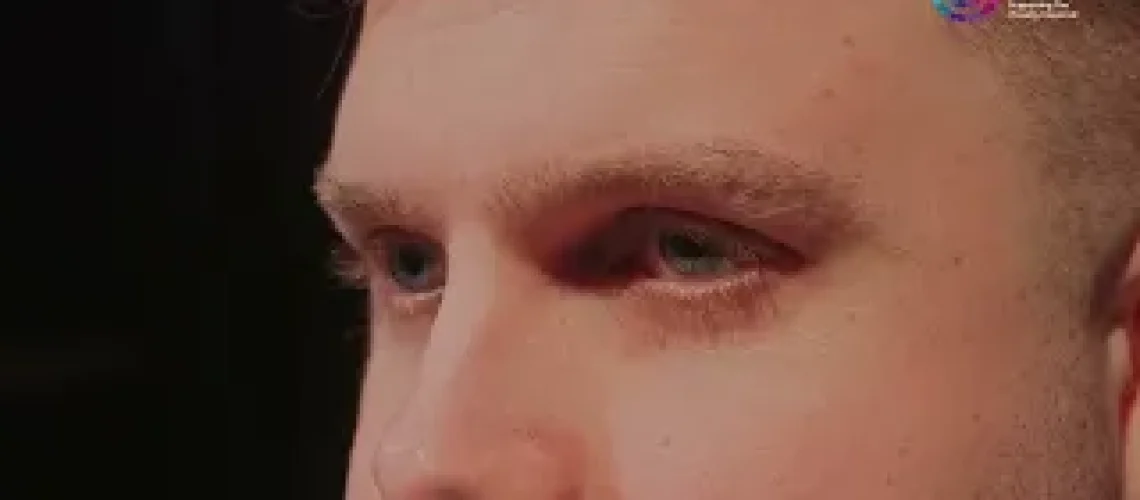 a screen shot from the film - Matthews eyes